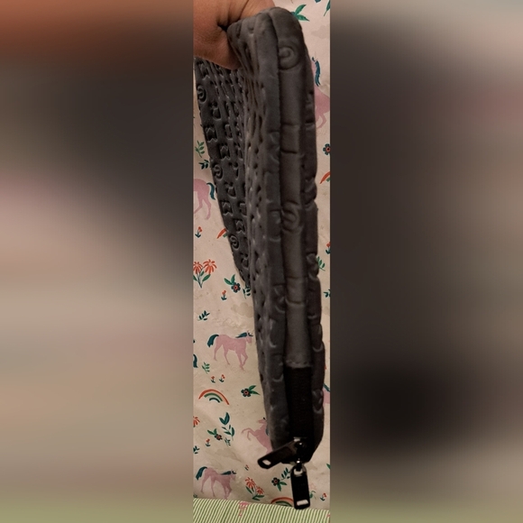 EUC Marc Jacobs Blue Signature Puffer Oversize Laptop Sleeve Pouch School Work - Picture 5 of 9